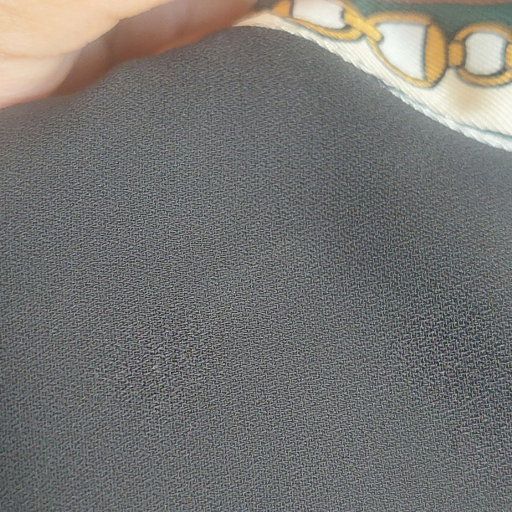 Zara Cream, Black & Green Chain Printed Satin Collared Shirt Gently