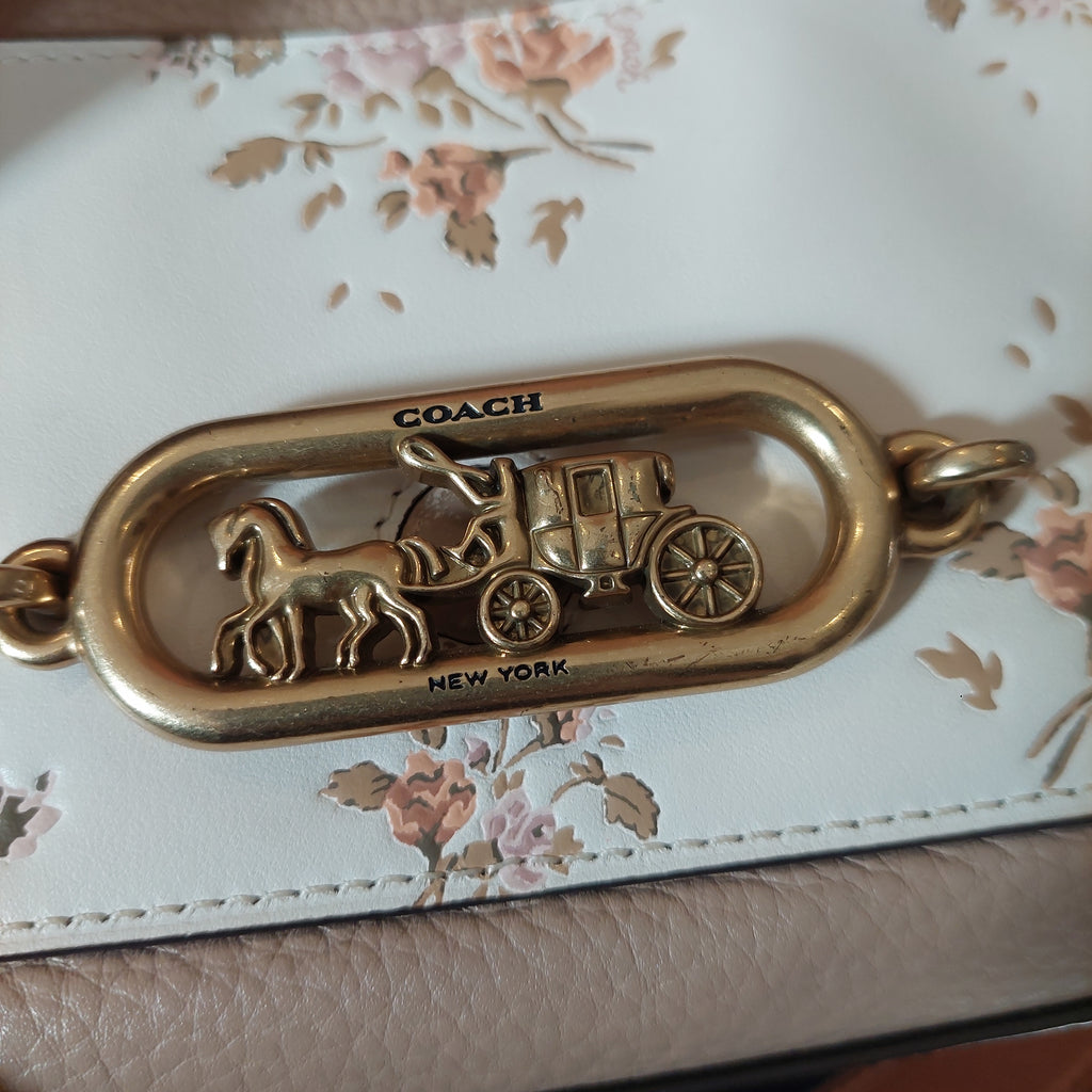 Coach Jade Rose Bouquet Print Shoulder Bag | Pre Loved |