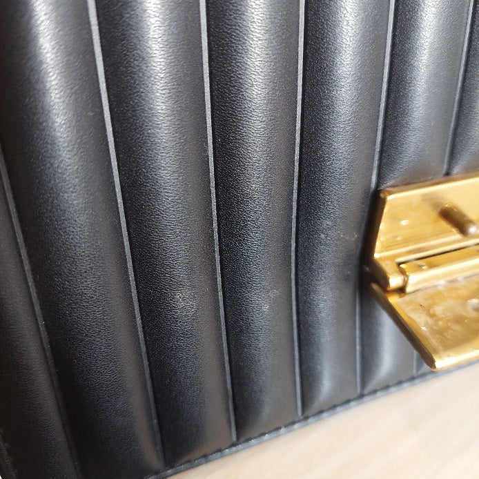 Charles & Keith Black Panelled Handle Bag | Pre Loved |