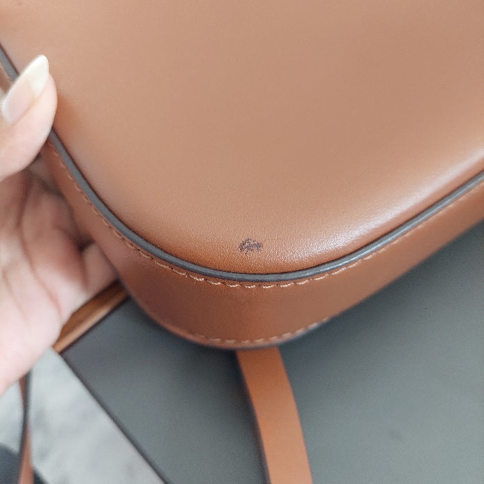 Kate Spade Tan Leather Nadine Medium Flap Crossbody Bag | Pre Loved |