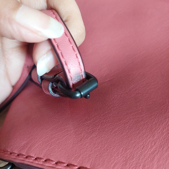 Coach Barbie Pink Dinky Leather Crossbody Bag | Pre Loved |