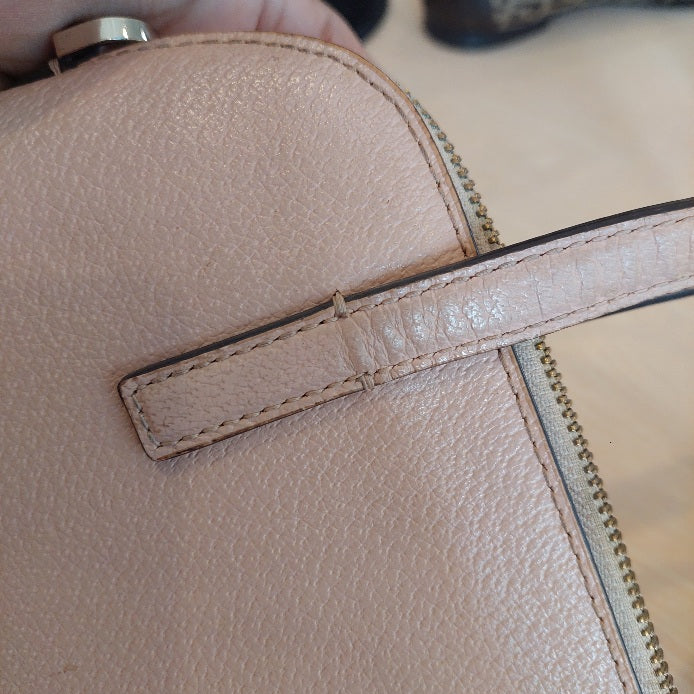 Kate Spade Rosy Pink Matthews Street Maise Leather Satchel Bag | Pre Loved |