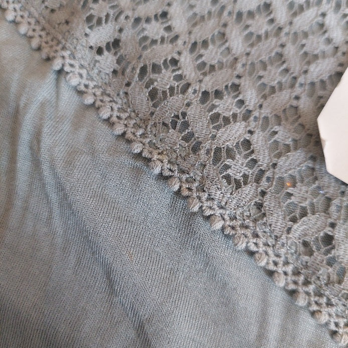H&M Grey Sleeveless Lace Detail Top | Brand New |