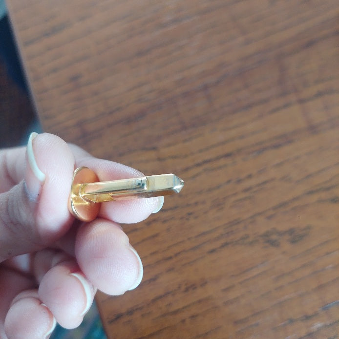 Louis Vuitton Men's Gold Bouton Cufflinks | Pre Loved |
