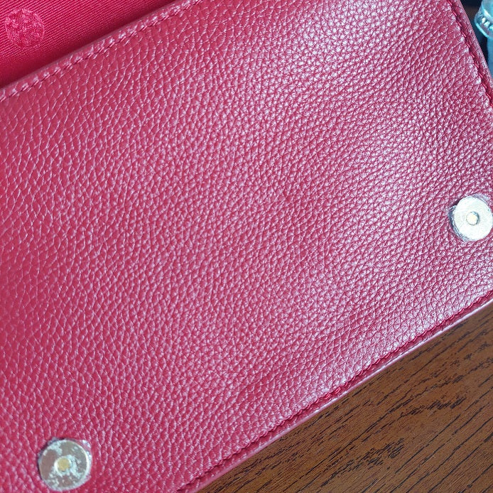 Tory Burch Red Leather Britten Crossbody Bag | Brand New |