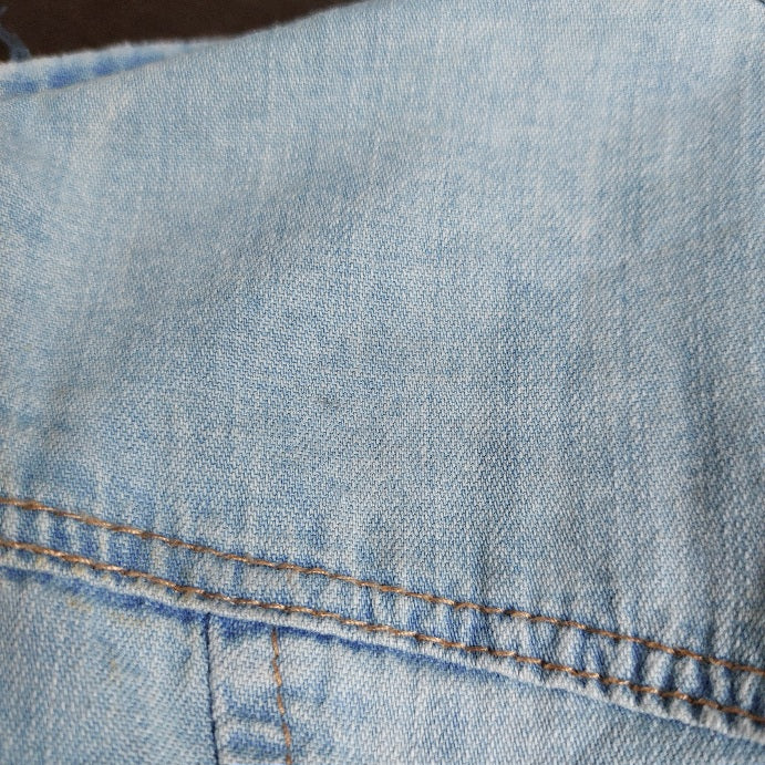 &Denim By H&M Light Blue Faded Summer Demin Button Down Shirt | Pre Loved |
