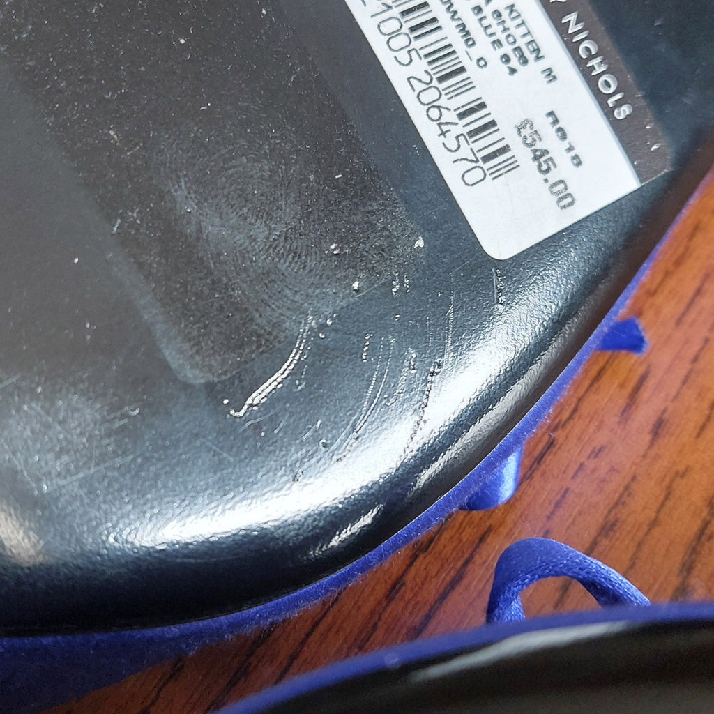 Balenciaga Royal Blue Satin Bow Knife Heel Mules | Brand New |