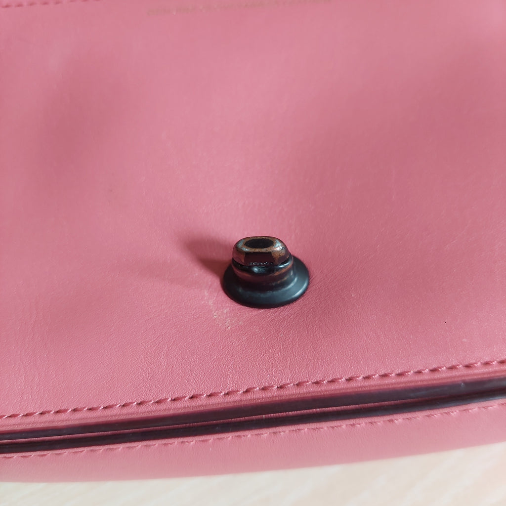 Coach Barbie Pink Dinky Leather Crossbody Bag | Pre Loved |