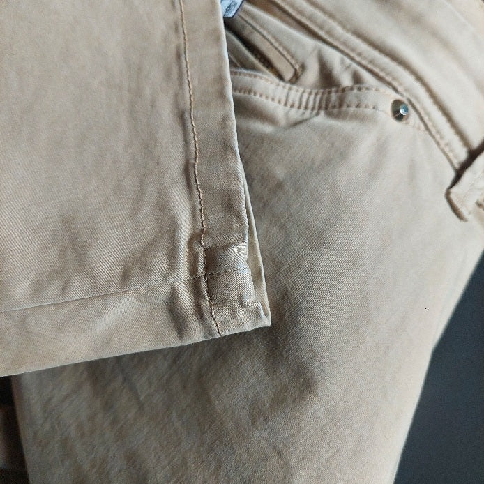 Massimo Dutti Khaki Straight Leg Pants | Pre Loved |
