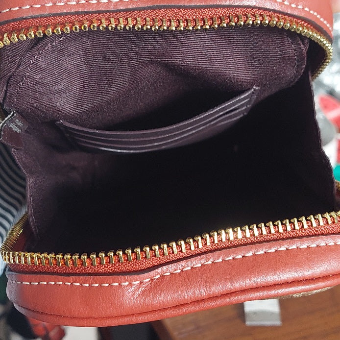 Coach Signature Canvas & Leather Trim Eva Phone Crossbody Bag | Pre Loved |