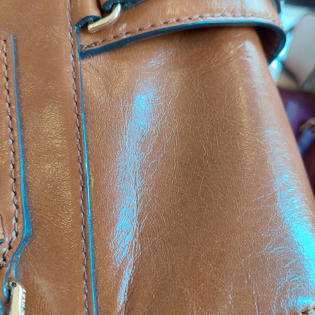 Michael Kors Tan VOYAGER Textured Tote Bag | Gently Used |