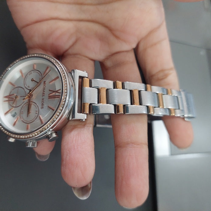 Michael Kors Two-Tone Sofie Chronograph Watch | Pre Loved |