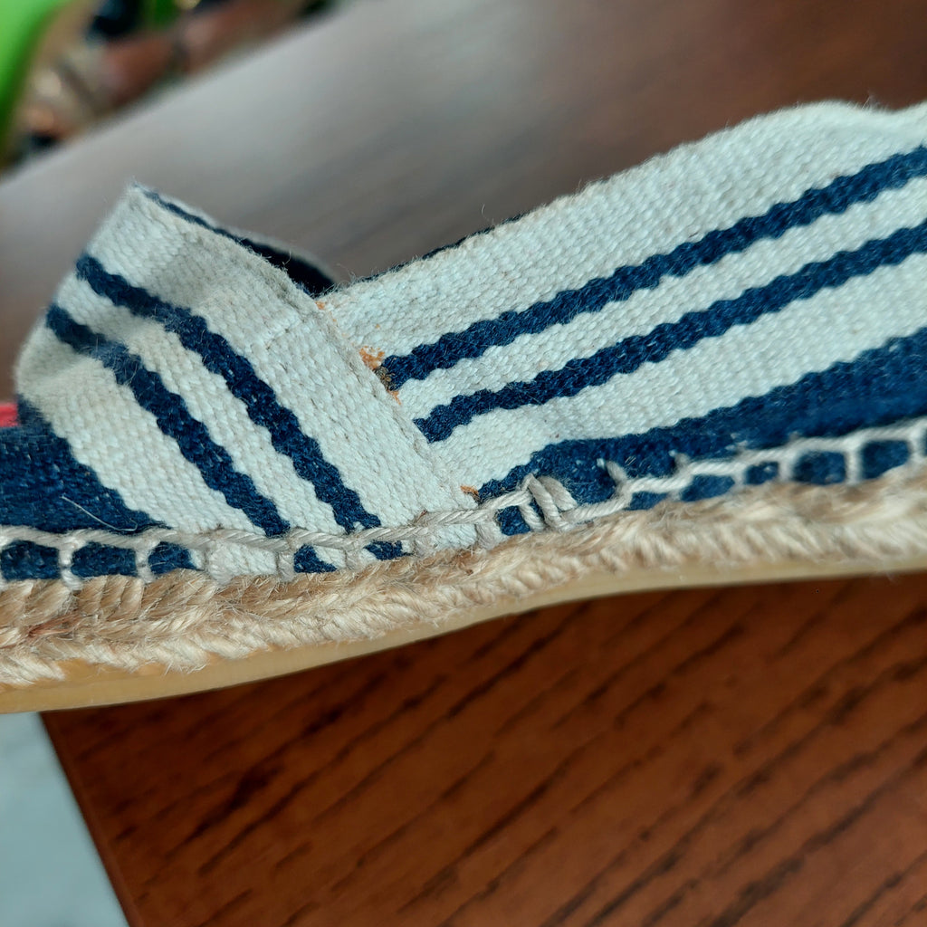Tory Burch Red, White And Blue Espadrilles | Pre Loved |