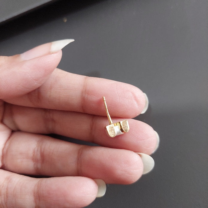 Louis Vuitton Gold V Stud Earrings | Gently Used |