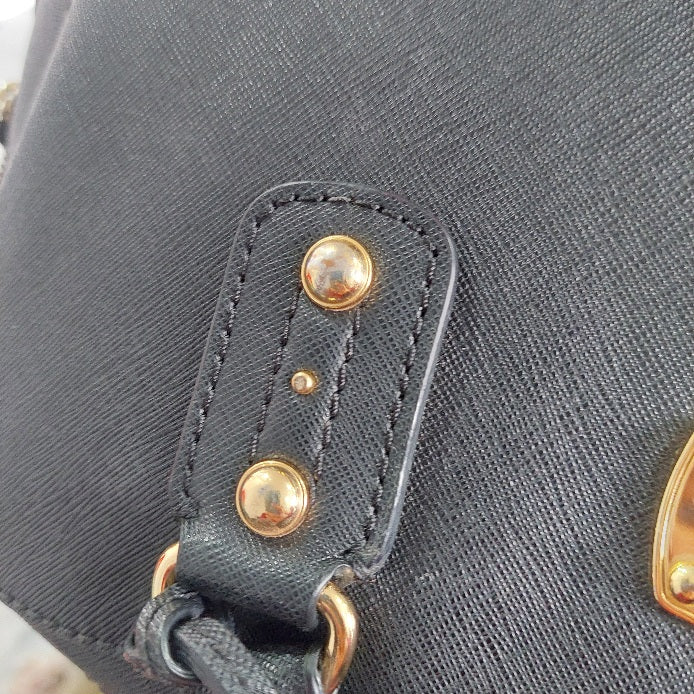 Michael Kors Black Saffiano Leather Large Satchel Bag | Pre Loved |