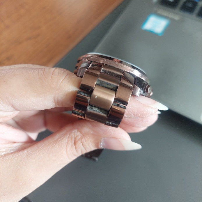 Michael Kors Brown MK-5492 Runway Wrist Watch | Pre Loved |