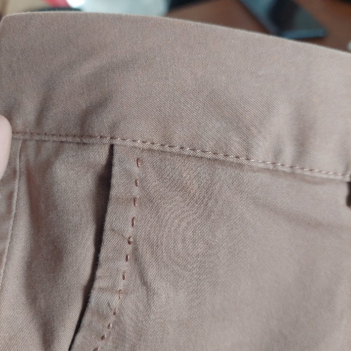 Massimo Dutti Brown Straight Leg Pants | Pre Loved |