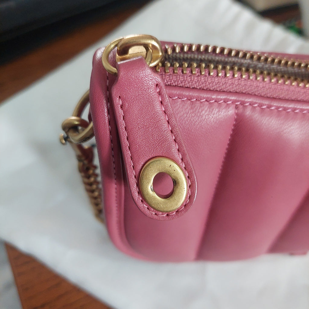 Coach Pink Quilted Leather Swinger 20 Shoulder Bag | Gently Used |