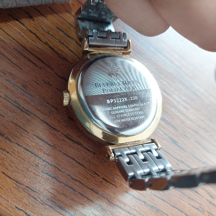 Beverly Hills Polo Club Two Tone BP3222X.220 White Dial Watch | Gently Used |