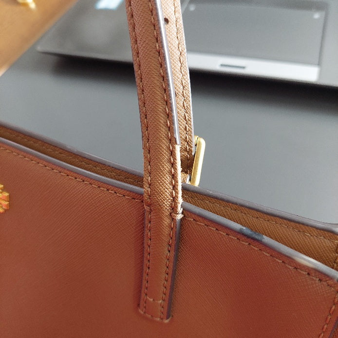 Tory Burch 'Emerson' Tan Leather Tote Bag | Pre Loved |