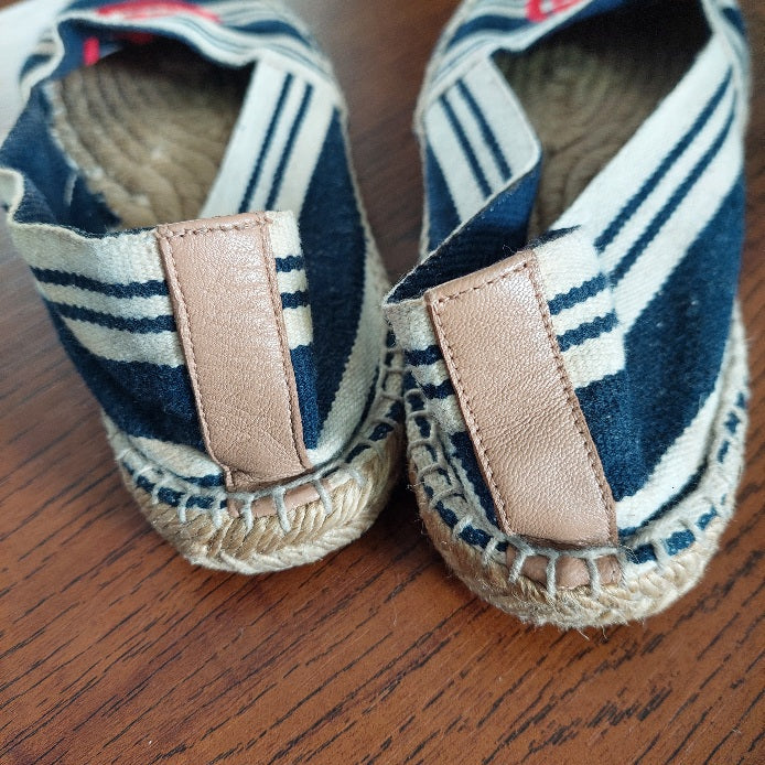 Tory Burch Red, White And Blue Espadrilles | Pre Loved |