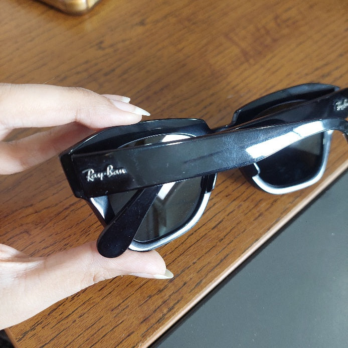 Ray Ban Black Square RB2186 Unisex Sunglasses | Gently Used |