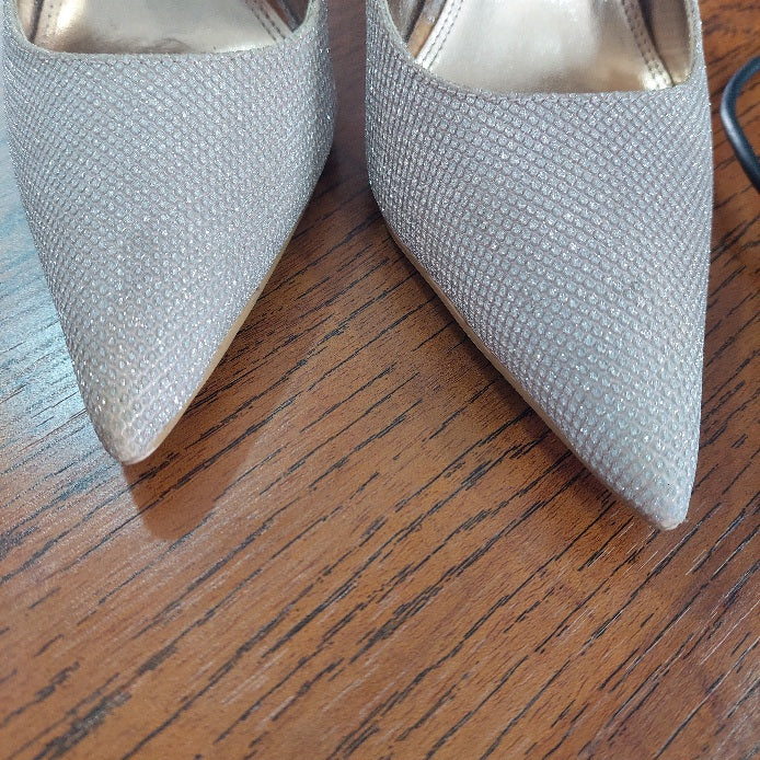 Dune London Amelia Champagne Gold Pointed Heels | Pre Loved |