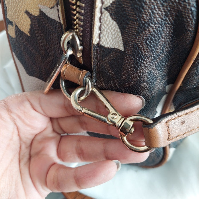 Michael Kors Brown Aria Satchel Bag | Pre Loved |