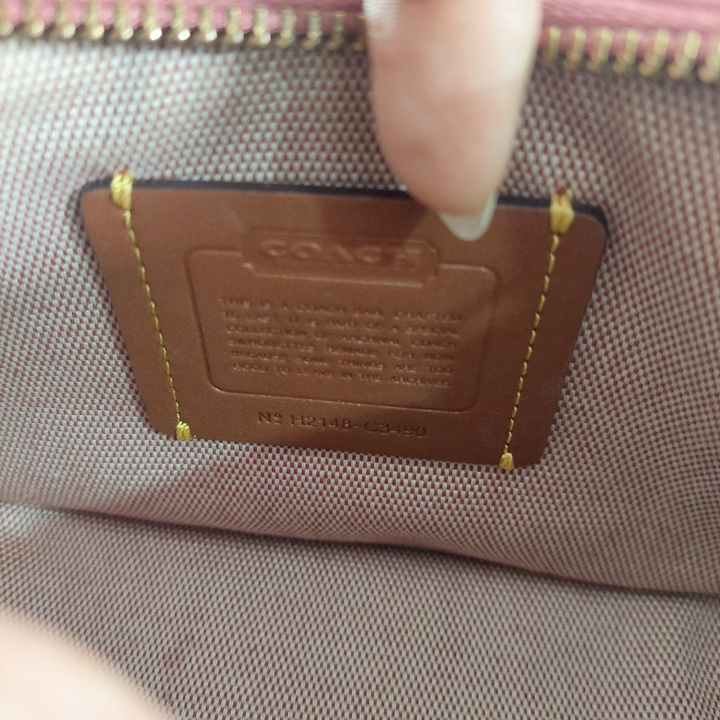 Coach Pink Quilted Leather Swinger 20 Shoulder Bag | Gently Used |