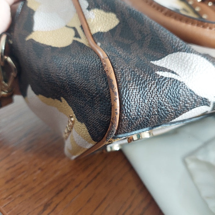 Michael Kors Brown Aria Satchel Bag | Pre Loved |