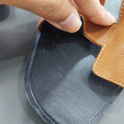 Hermès Tan Oran Sandals | Pre Loved |