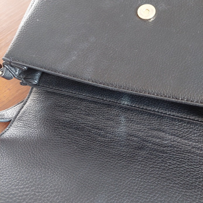 Calvin Klein Black Dressed EW Leatherette Crossbody Bag | Pre Loved |
