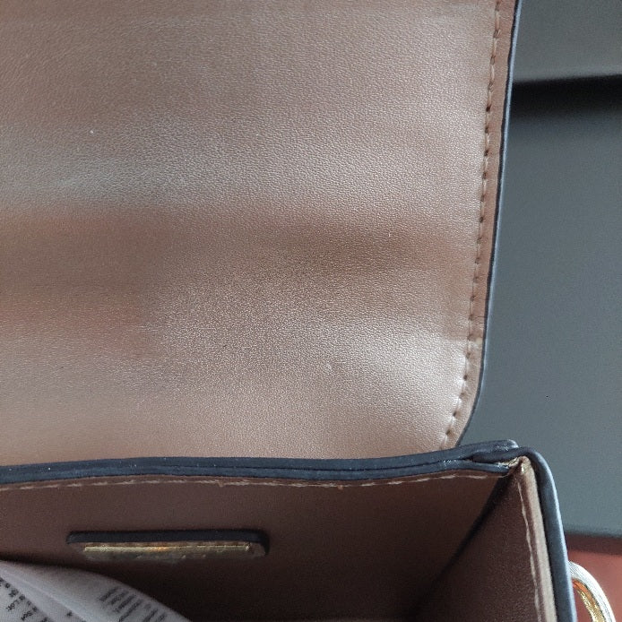 Aldo Rose Gold Metallic Zacchini Tassel Details Crossbody Bag | Pre Loved |