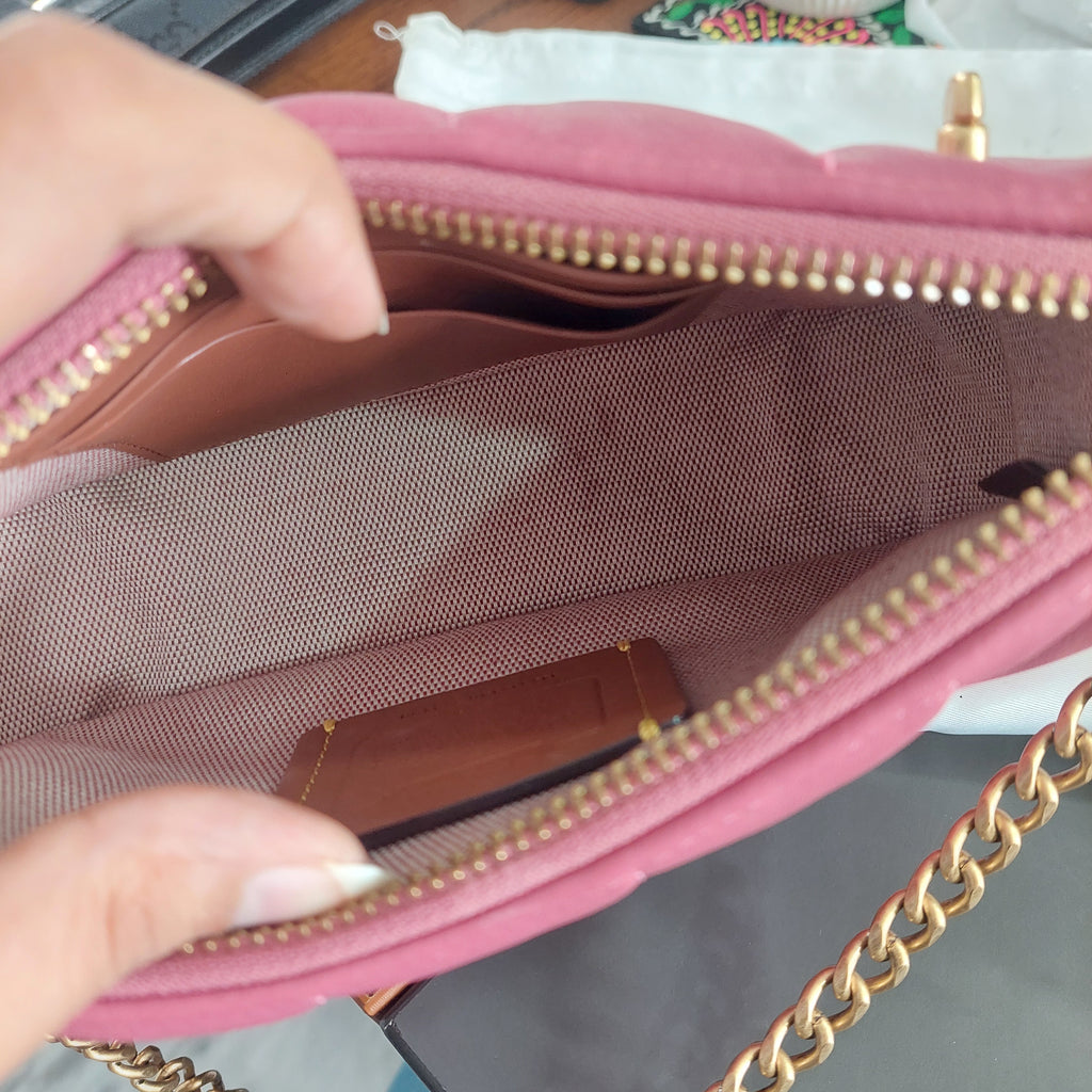 Coach Pink Quilted Leather Swinger 20 Shoulder Bag | Gently Used |