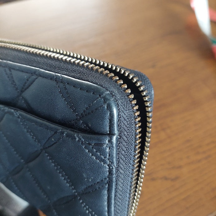 Kate Spade Black Quilted Leather Natalia Large Continental Wallet | Pre Loved |