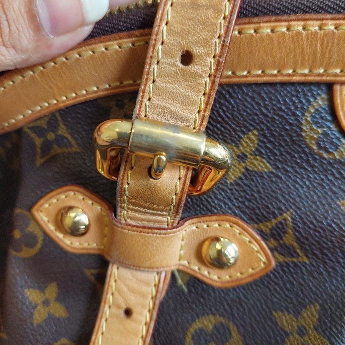 Louis Vuitton Brown Leather Monogram 'Tivoli GM' Bag | Pre Loved |