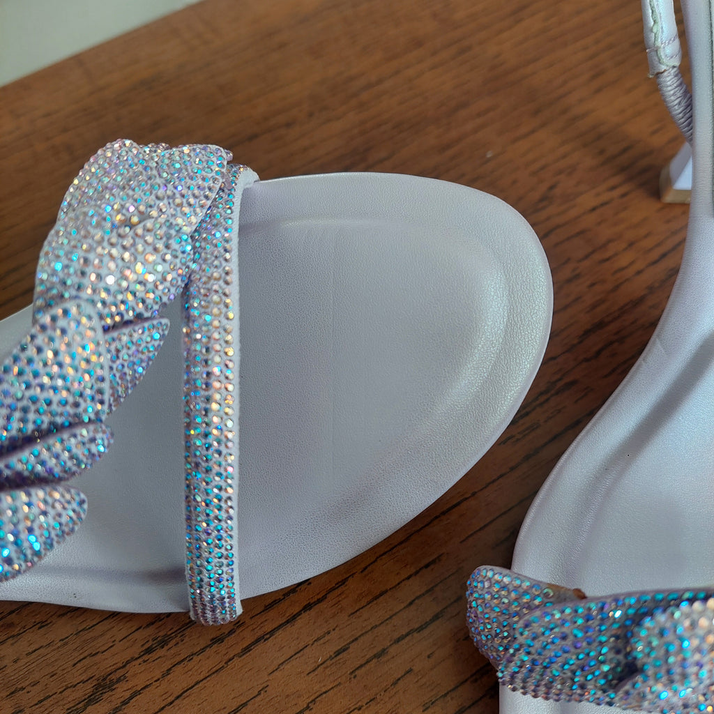 Aldo Purple Leatherette Dannae Embellished Heels | Like New |