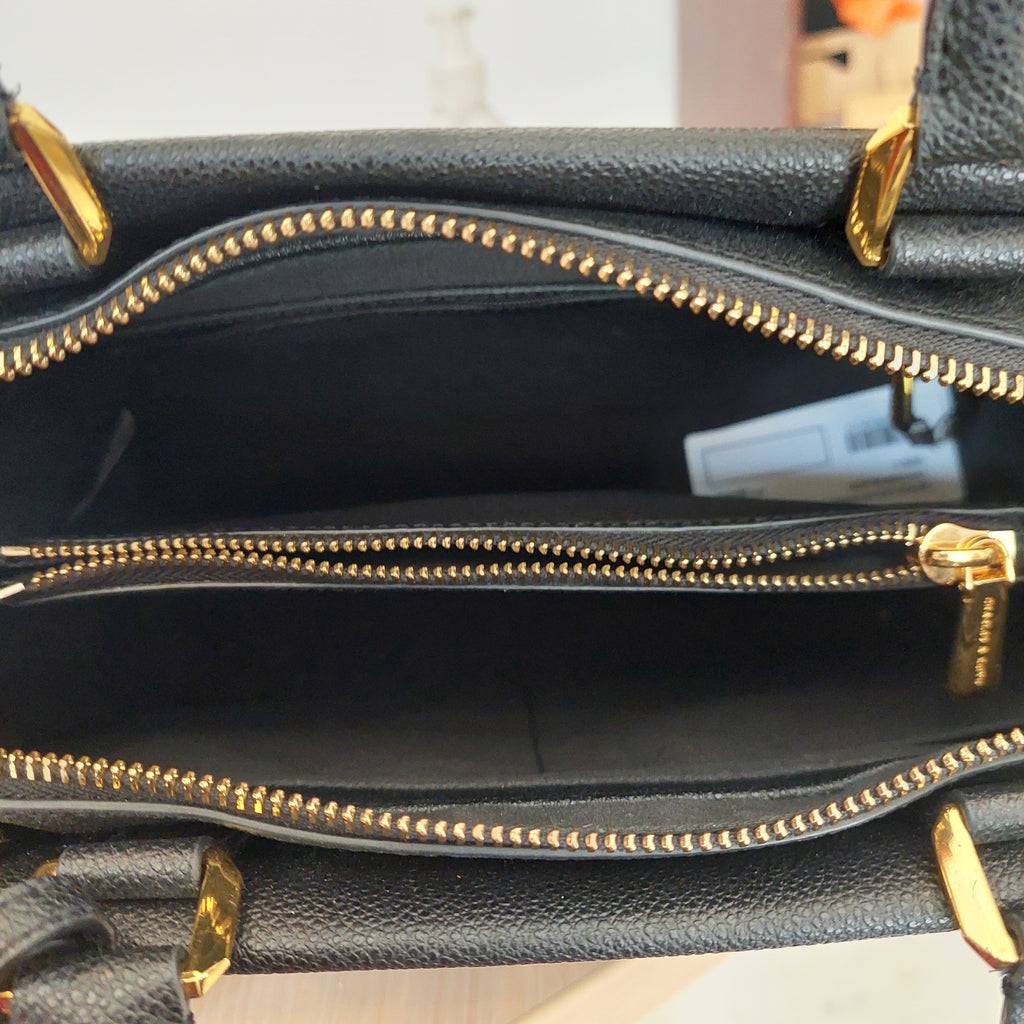 Charles & Keith Black Mirabelle Structured Top Handle Bag | Gently Used |