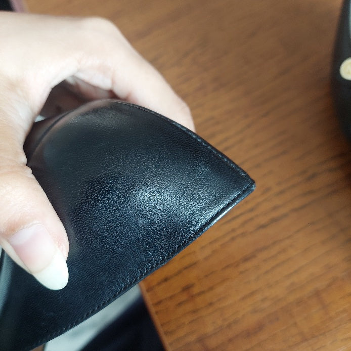 Gucci Black Leather Aneta Double Strip Pumps | Pre Loved |