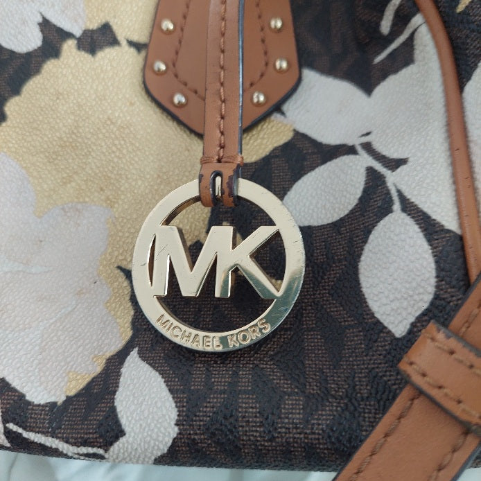 Michael Kors Brown Aria Satchel Bag | Pre Loved |
