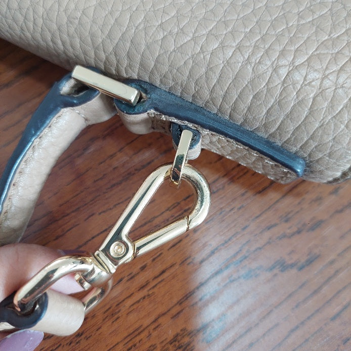 Michael Kors Beige Callie Leather Crossbody Bag | Pre Loved |