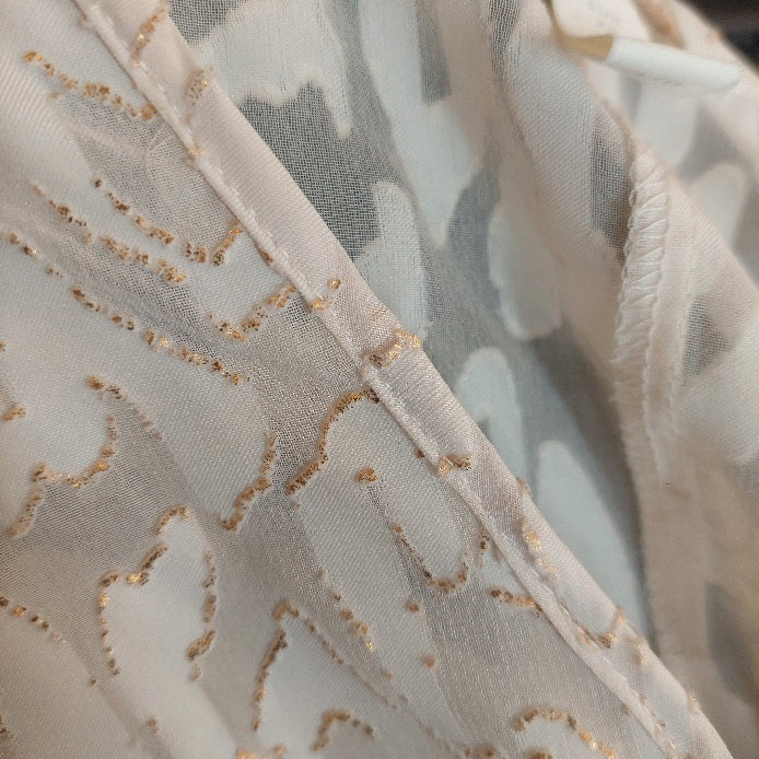 H&M Off White Semi Sheer Textured Kaftan | Pre Loved |