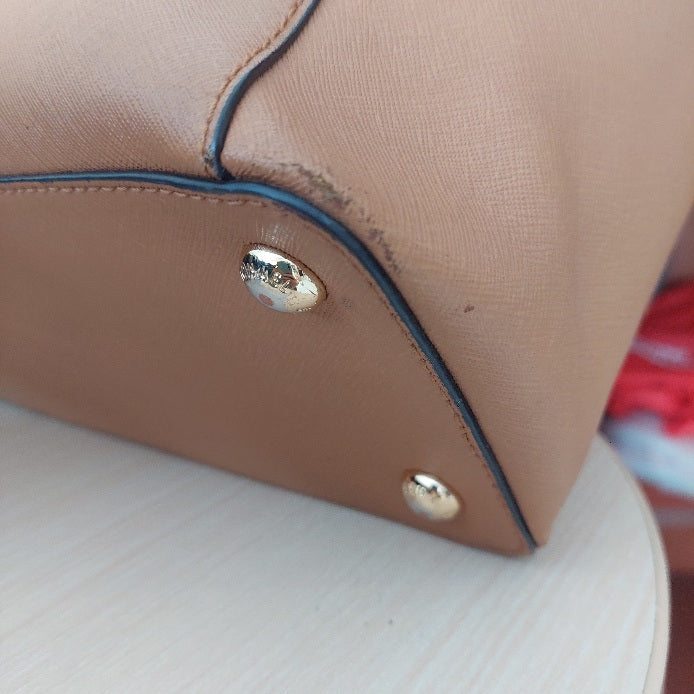 Michael Kors Tan Saffiano Leather Jet Set Top-zip Tote | Pre Loved |