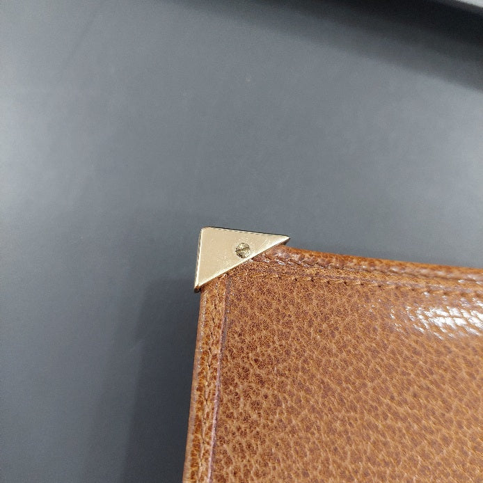 Salvatore Ferragamo Men's Tan Leather Long Wallet | Like New |