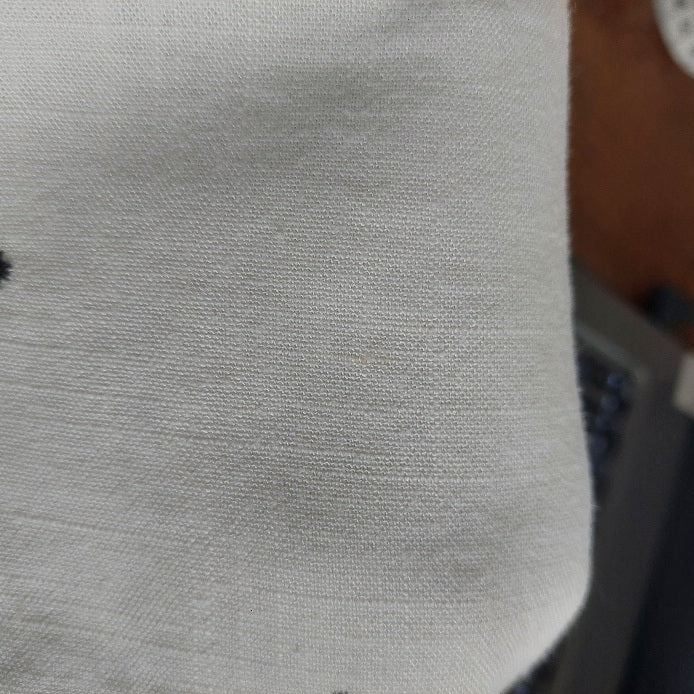 ZARA White & Black Embroidered Wide Leg Pants | Gently Used |