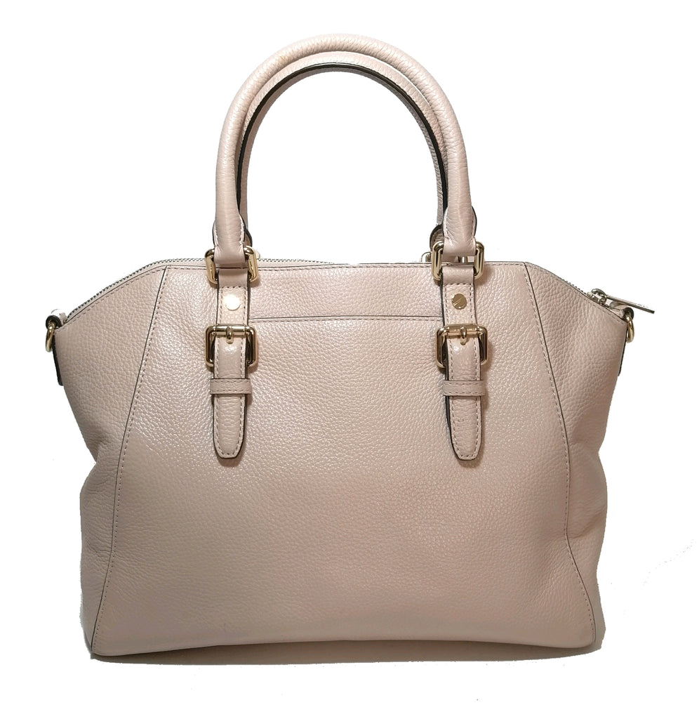 Michael Kors Nude Pink Pebbled Leather CIARA Convertible Tote | Gently Used |