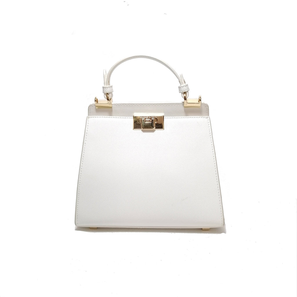 Charles & Keith White Convertible Satchel | Gently Used |
