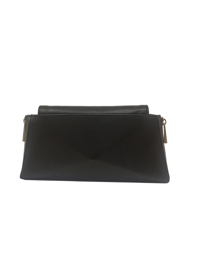 Warp Black Leather Wallet-on-Chain Bag | Sample |