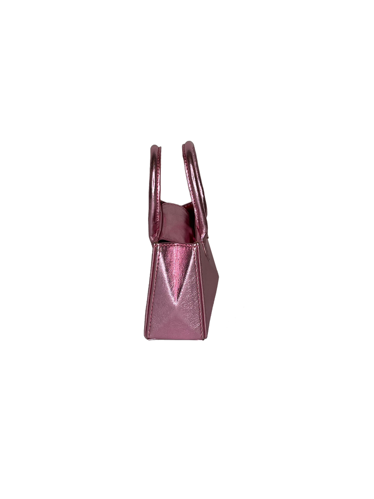 Warp Metallic Pink Petit Leather Bag | Sample |