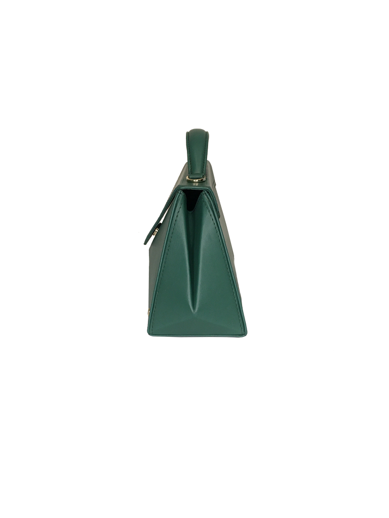 Warp Emerald Leather Flap Bag | Sample |